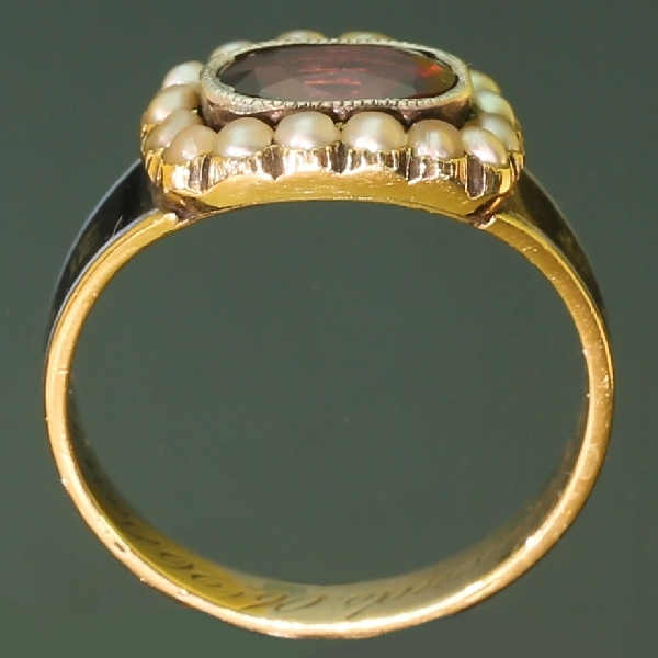 Gold Georgian antique mourning ring in memory of Mary Ann Edmonds 1806-1822 (image 11 of 20)